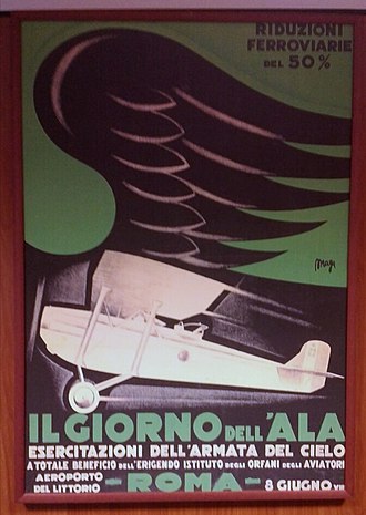 Manifesto de Il giorno dell'ala 8 giugno VIII - 1930