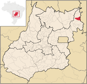 Poziția localității Guarani de Goiás