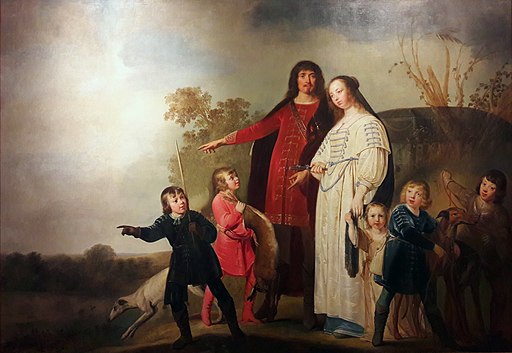 Grebber Family portrait in a landscape