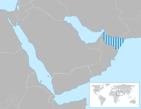 Оманский залив на карте мира