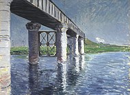 Gustave Caillebotte - The Seine and the Railroad Bridge at Argenteuil (La Seine et le pont du chemin de fer dArgenteuil) - Google Art Project.jpg