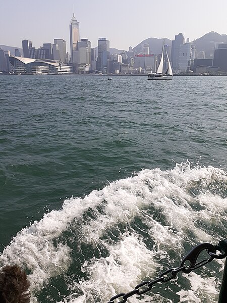 File:HK 中環天星碼頭 Central to 尖沙咀天星碼頭 TST Piers 天星小輪 Star Ferry view 維多利亞港 Victoria Harbour November 2019 SS2 19.jpg