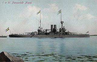 HSwMS <i>Niord</i> Swedish coastal defence ship