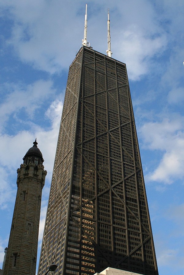 John Hancock Center is the world's first mixed use tower. When built, it was the second tallest building in the world. It demonstrated how much more e