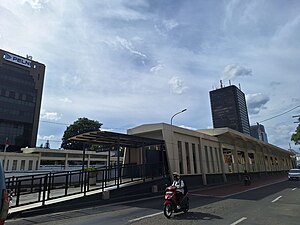 Harmoni Temporary Transjakarta BRT Station, January 2024.jpg