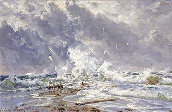 Havet i oprør av Holger Drachmann omkring 1900-10