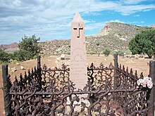 The grave of Henry Clark in the Catholic Cemetery