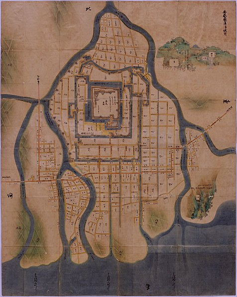 File:Hiroshima Castle Town 1644.jpg