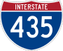 Interstate 435 marker