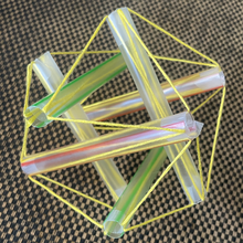 A tensegrity icosahedron made from straws and string Icosahedral tensegrity structure.png