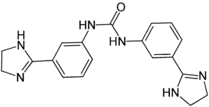 Structural formula of imidocarb