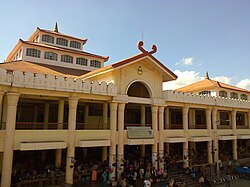 One of the three buildings of the Ima Keithel (Women's Market).