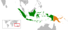Location map for Indonesia and Papua New Guinea.