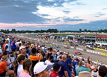 IndyCar 3-Wide-Gruß vor dem Start der 2021 Bommarito Automotive Group 500.