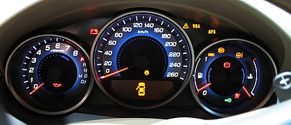 compteur de vitesse de tableau de bord de voiture, tachymètre, indicateurs  LED numériques pour la température