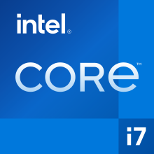 Logo Intel Core i7, diperkenalkan pada tahun 2020