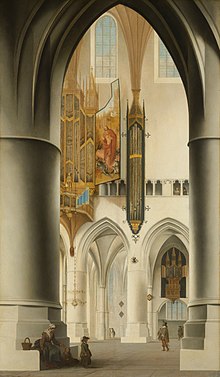 Interieur van de Sint-Bavokerk in Haarlem Rijksmuseum SK-A-359.jpeg