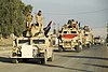 Army convoy in Mosul