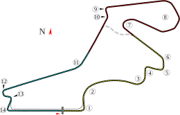 Layout of the Istanbul Park Circuit