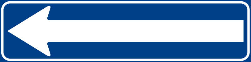 File:Italian traffic signs - senso unico (a sinistra).svg