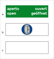 Information about road condition of passes: road open and mandatory snow chains