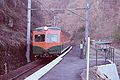 国鉄飯田線金野駅（長野県飯田市）　南側（豊橋方）を望む。