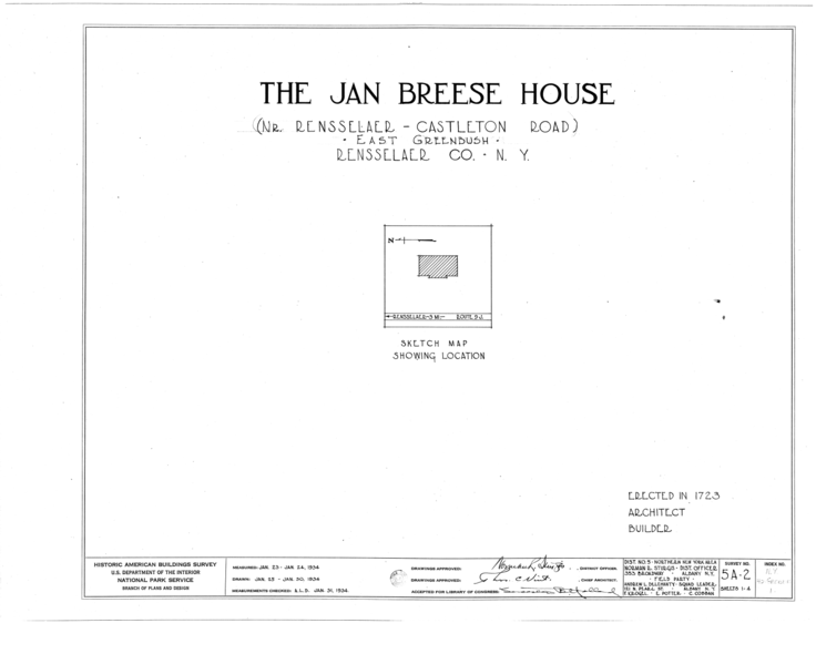 File:Jan Breese House, Castleton Road, East Greenbush, Rensselaer County, NY HABS NY,42-GREBUE,1- (sheet 0 of 4).png