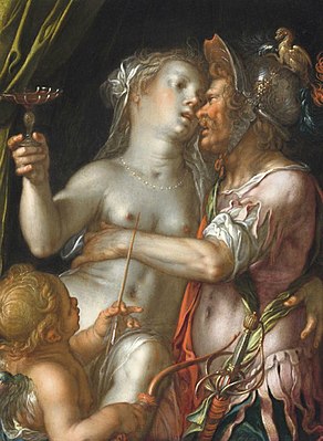 Venus, Mars and Cupido by Joachim Wtewael, around 1610