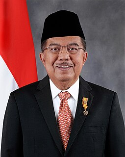 Jusuf Kalla The tenth Vice President of the Republic of Indonesia