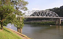 Kanawha River in downtown Charleston