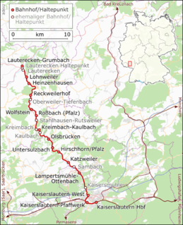 Lauter Valley Railway German railway line