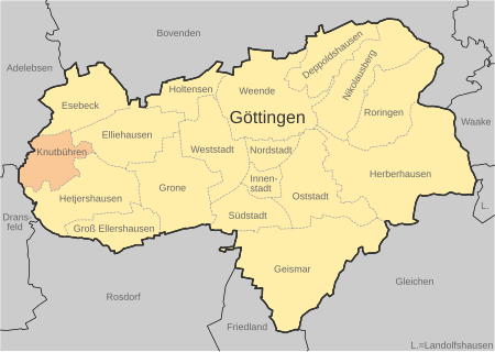 Karte Göttingen Knutbühren