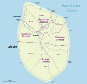 Traditional subdivision in districts and tapere