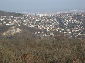 Panorama fra toppen (Makovecz belvedere), med utsikt mot nord.