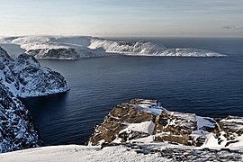 Vista desde o cabo Norte (inverno 2006-07).