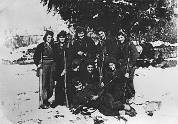 Grupa partizanki sa Kosova, 1944. godine