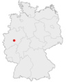 Lage der Stadt Lüdenscheid in Deutschland Location of the City of Lüdenscheid in Germany