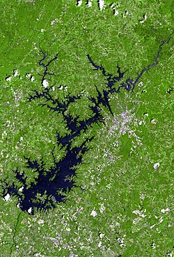 Lake lanier ماهواره map.jpg