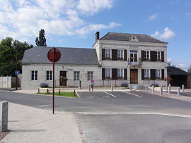 Das Rathaus von Landouzy-la-Ville