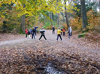 Training op zaterdagmorgen in het zandbos