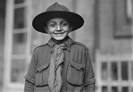 Lewis Wickes Hine, The charter member of the Red Cross Boy Scout Troop Paris, September 1918 - Library of Congress