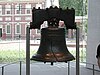 The Liberty Bell, an iconic symbol of American independence and freedom, on display Independence National Historic Park at 143 S. 3rd St.