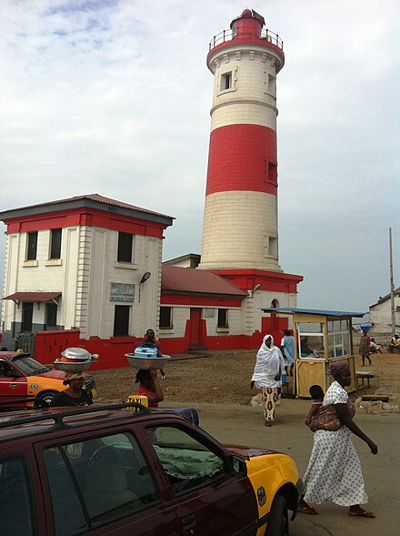 The lighthouse in Jamestown.