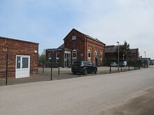 The sewage pumping station beside the Sincil Dyke pumped sewage to Canwick sewage farm when the scheme opened in 1881. Lincoln sewage pumping station.jpg