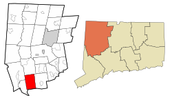 Localização em Litchfield County, Connecticut