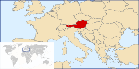 Австрия на карте мира