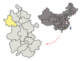 Fuyang - Carte