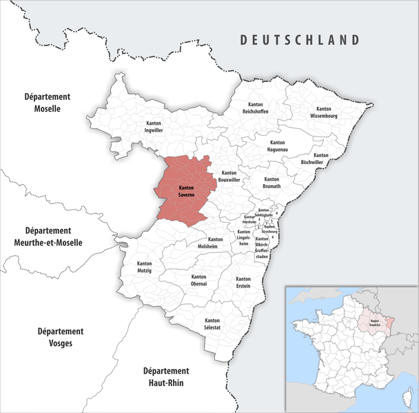 File:Locator map of Kanton Saverne 2018.png