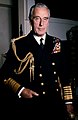 Louis Mountbatten in 1976 (Foto: Allan Warren) overleden op 27 augustus 1979