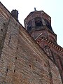 Campanile della chiesa di Santa Maria Nuova, Lu, Piemonte, Italia